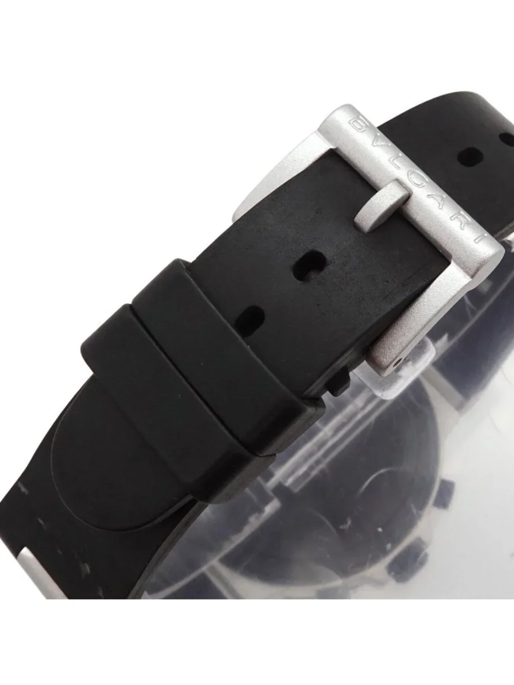 Bvlgari Aluminum Chronograph Watch Date Silver Automatic Winding